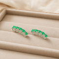 VIRELLA — Aretes en Plata y Esmeralda