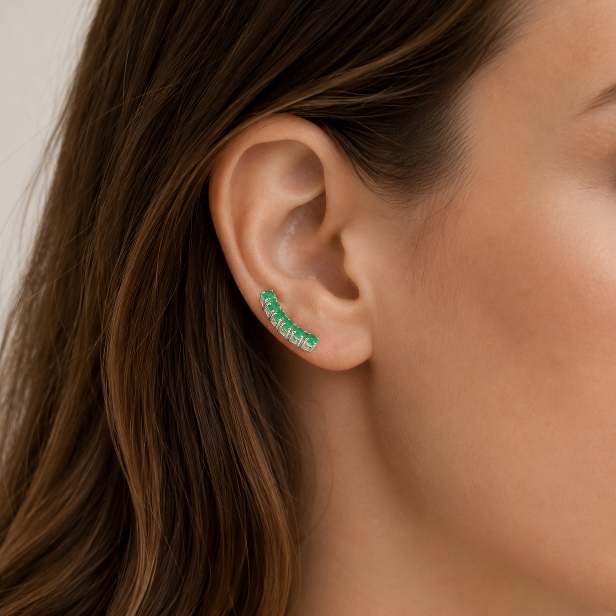VIRELLA — Aretes en Plata y Esmeralda