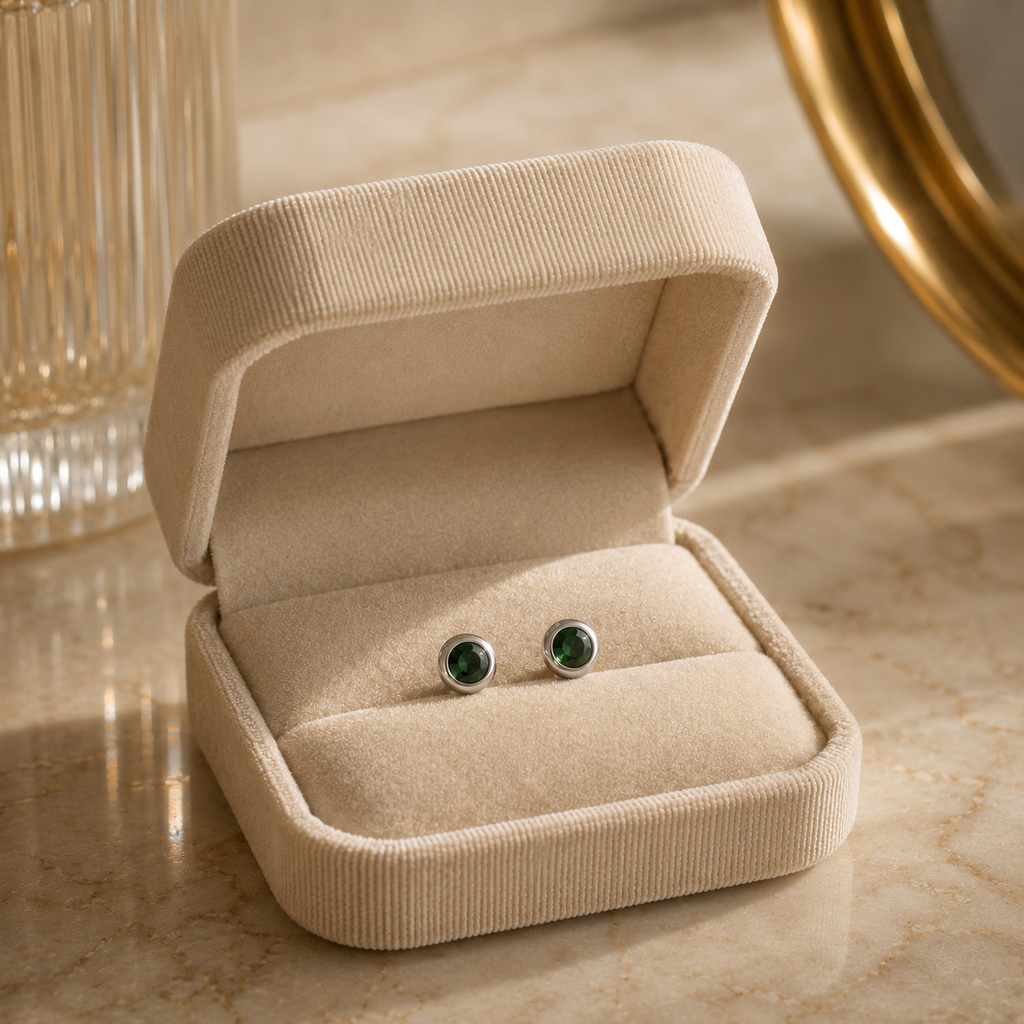 LUMIRA — Aretes en Plata y Esmeralda