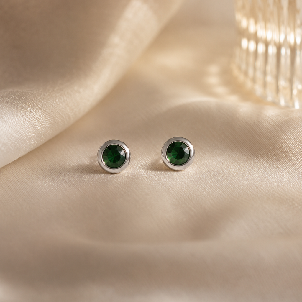 LUMIRA — Aretes en Plata y Esmeralda